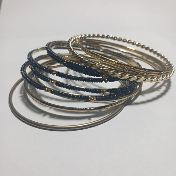 Amrita Singh Monaco Bangle Bracelets, Set of 15 - Picture 6 of 9